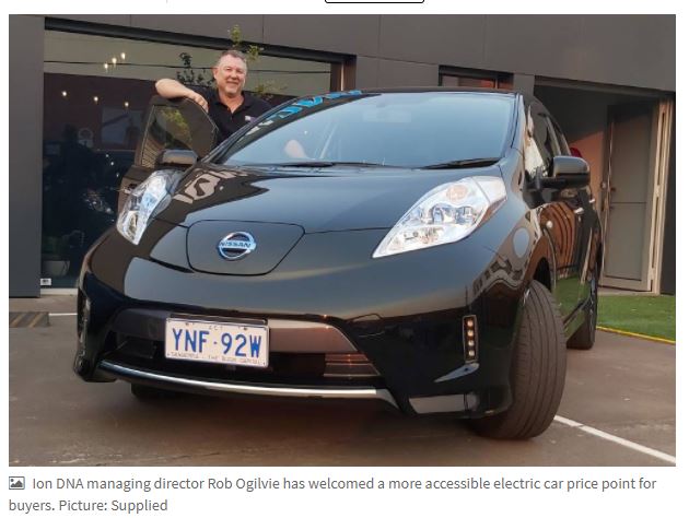 The Greens want buyers of electric cars in Canberra to get a huge financial 'leg up'