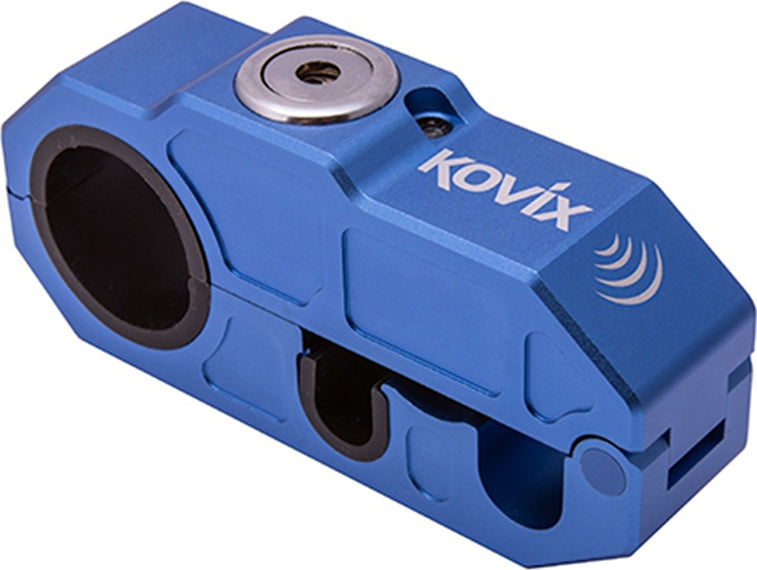 KOVIX Alarmed Handle Bar Lock - Blue - Ion Dna