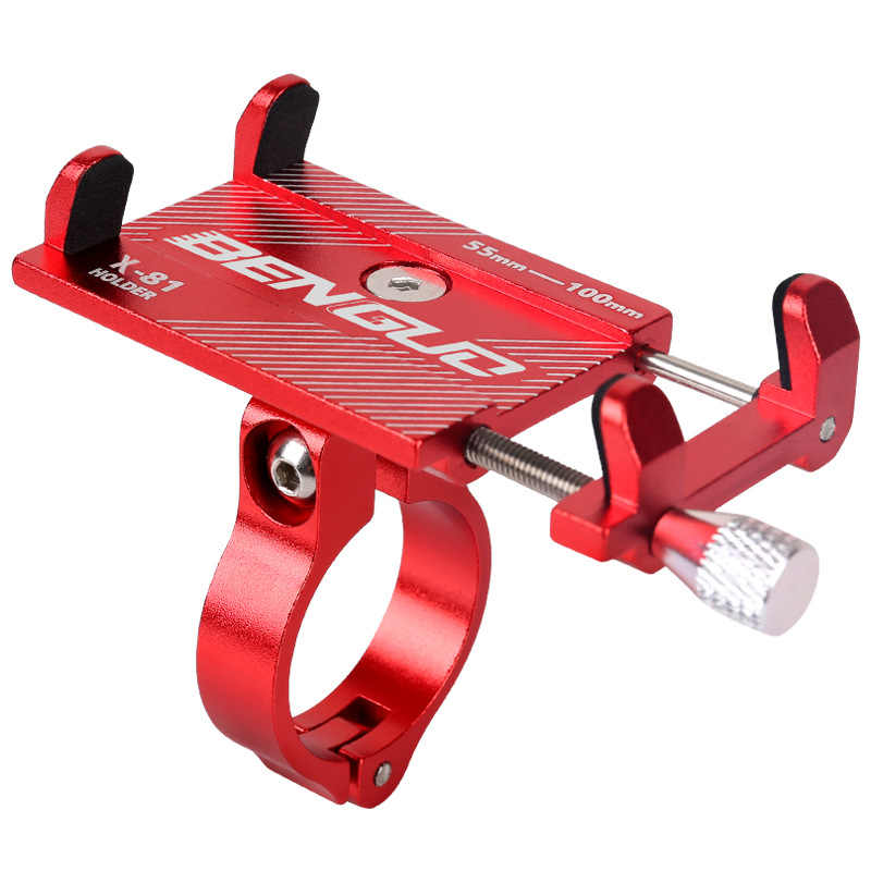Handle Bar Mount e-Scooter & Motorcycle Phone Holder - Red - Ion Dna