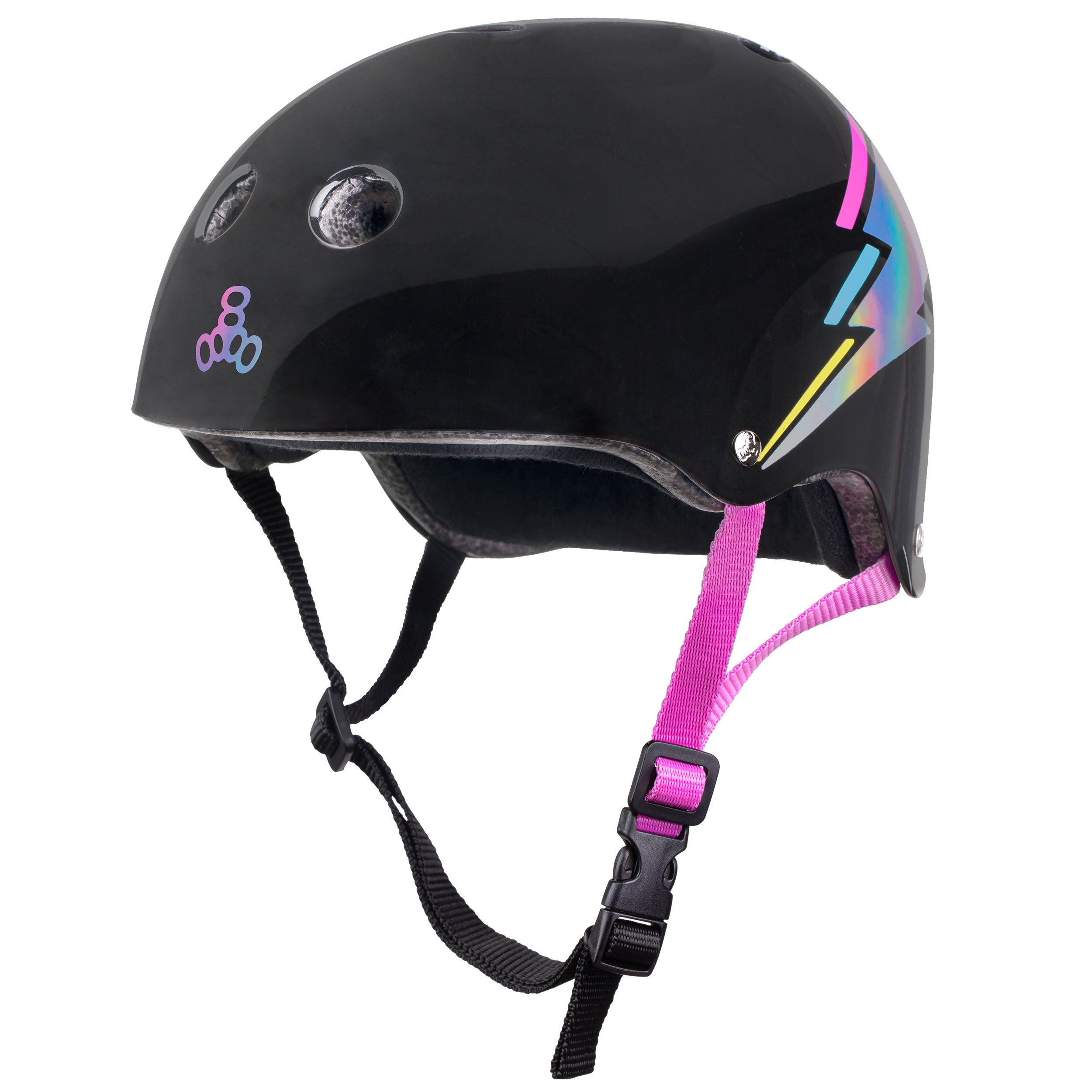 Triple 8 Eight - THE Certified SS Helmet - Black Hologram - Ion Dna